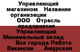 Управляющий магазином › Название организации ­ O’stin, ООО › Отрасль предприятия ­ Управляющий › Минимальный оклад ­ 46 000 - Все города Работа » Вакансии   . Амурская обл.,Архаринский р-н